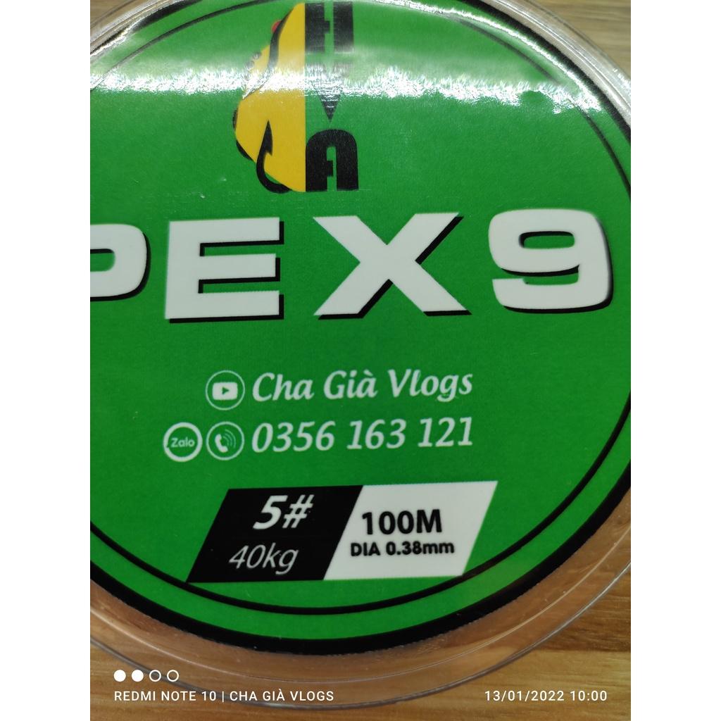 Dây Câu Cá - Dây Dù Câu Lure - PE HVA X9 {nhợ Siêu Bền} chuyên lóc ,vược,chẽm