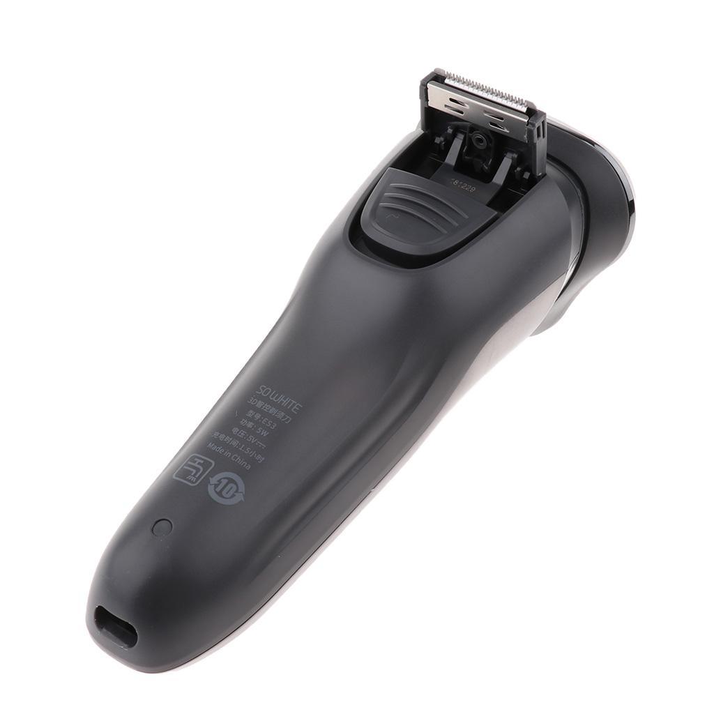 Rechargeable Waterproof Electric Shaver Wet & Dry Rotary Shavers for Men Electric Shaving with Pop-up Trimmer