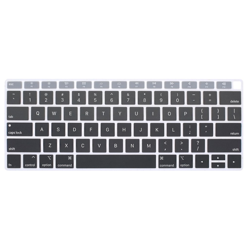 Tấm phủ phím silicon dành cho Macbook đủ dòng - Gray - Macbook Pro 13.3 inch đời 2016-2019 No Touchbar