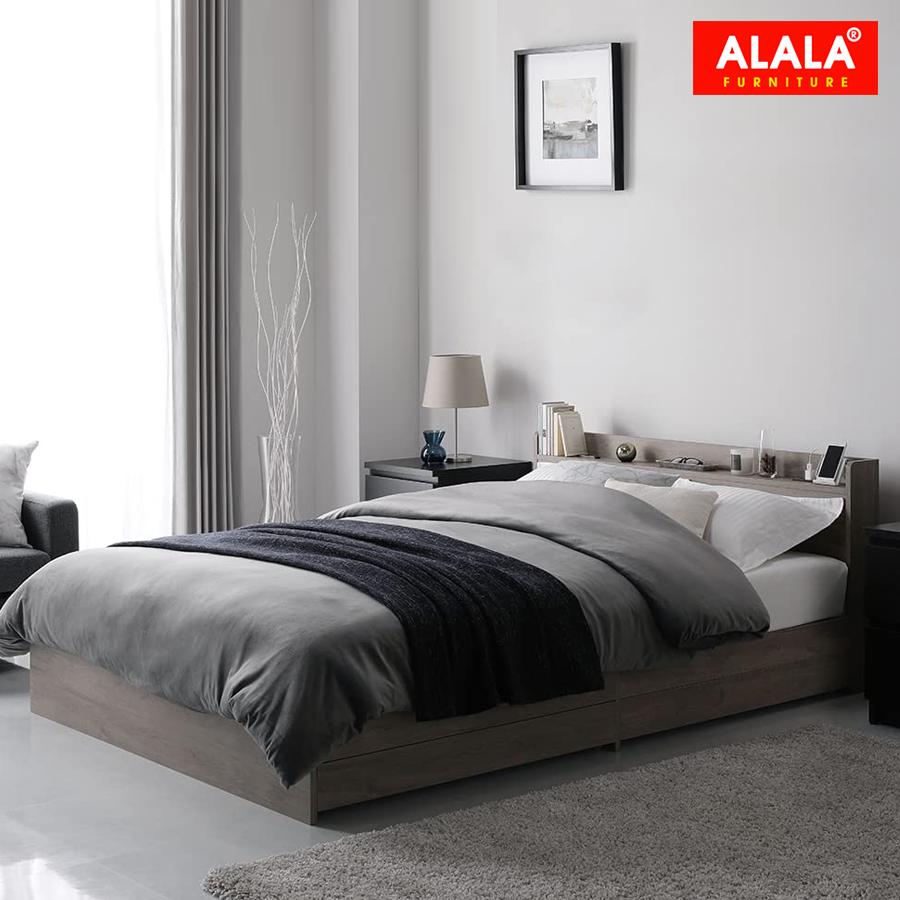 Giường ngủ ALALA1033 gỗ HMR chống nước - www.ALALA.VN - 0939.622220