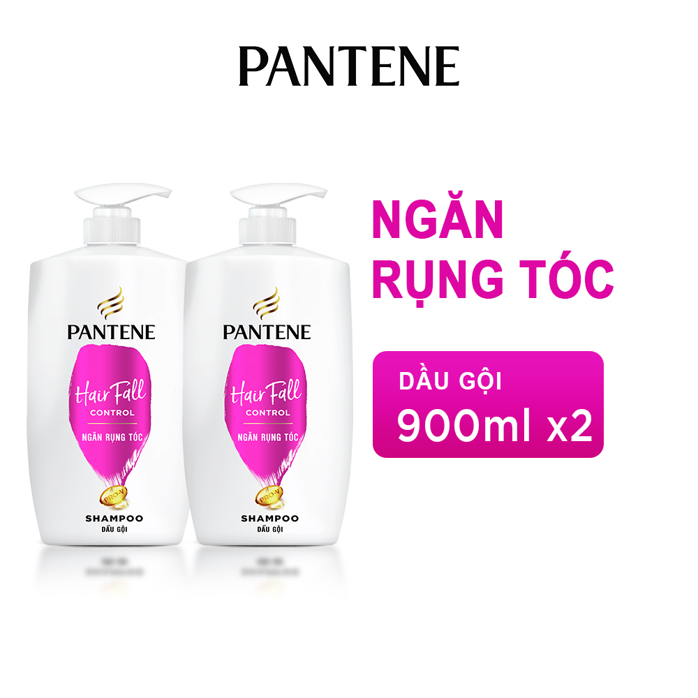 Combo 2 Dầu Gội PANTENE Ngăn Rụng Tóc 900g/900ml