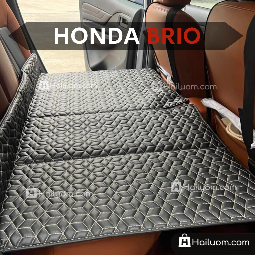 Đệm Nằm ô tô HONDA BRIO - Thiết kế 4 Khay Dọc Trợ Lực - Đệm không bơm như đệm hơi ô tô