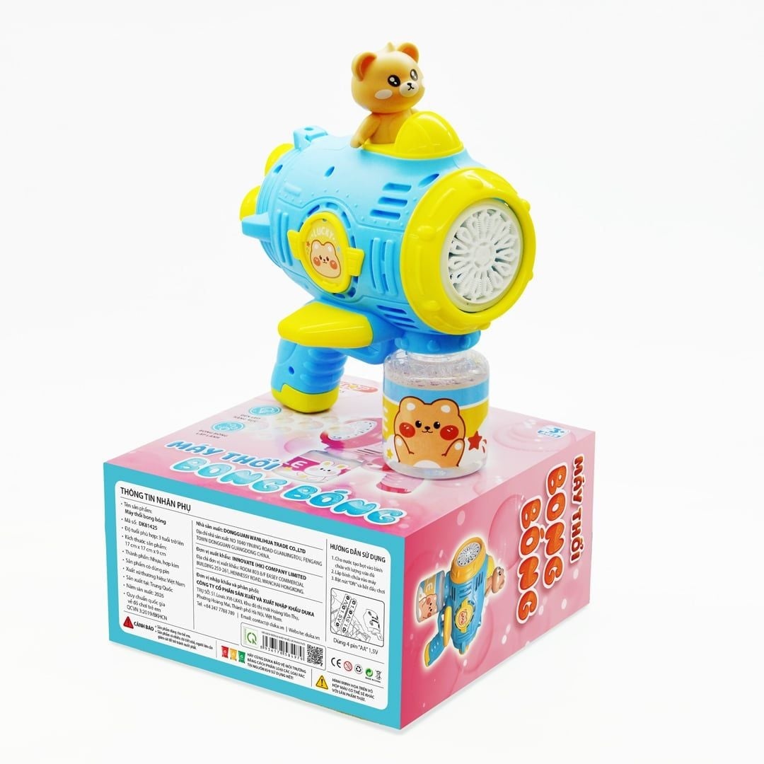Đồ Chơi DUKA: Máy Thổi Bong Bóng DK81425