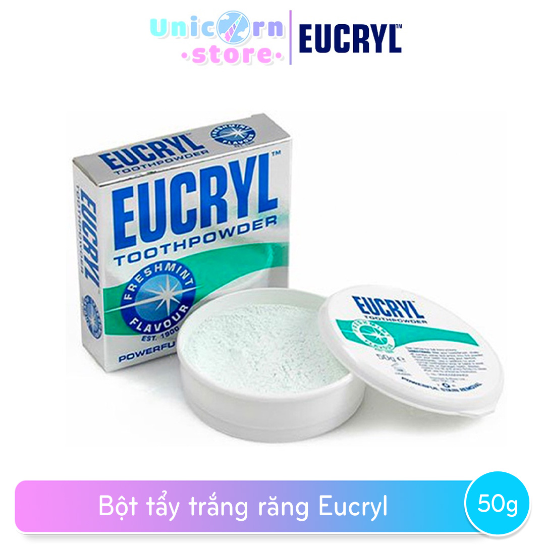 Bột tẩy trắng răng Eucryl 50g (Chính hãng)