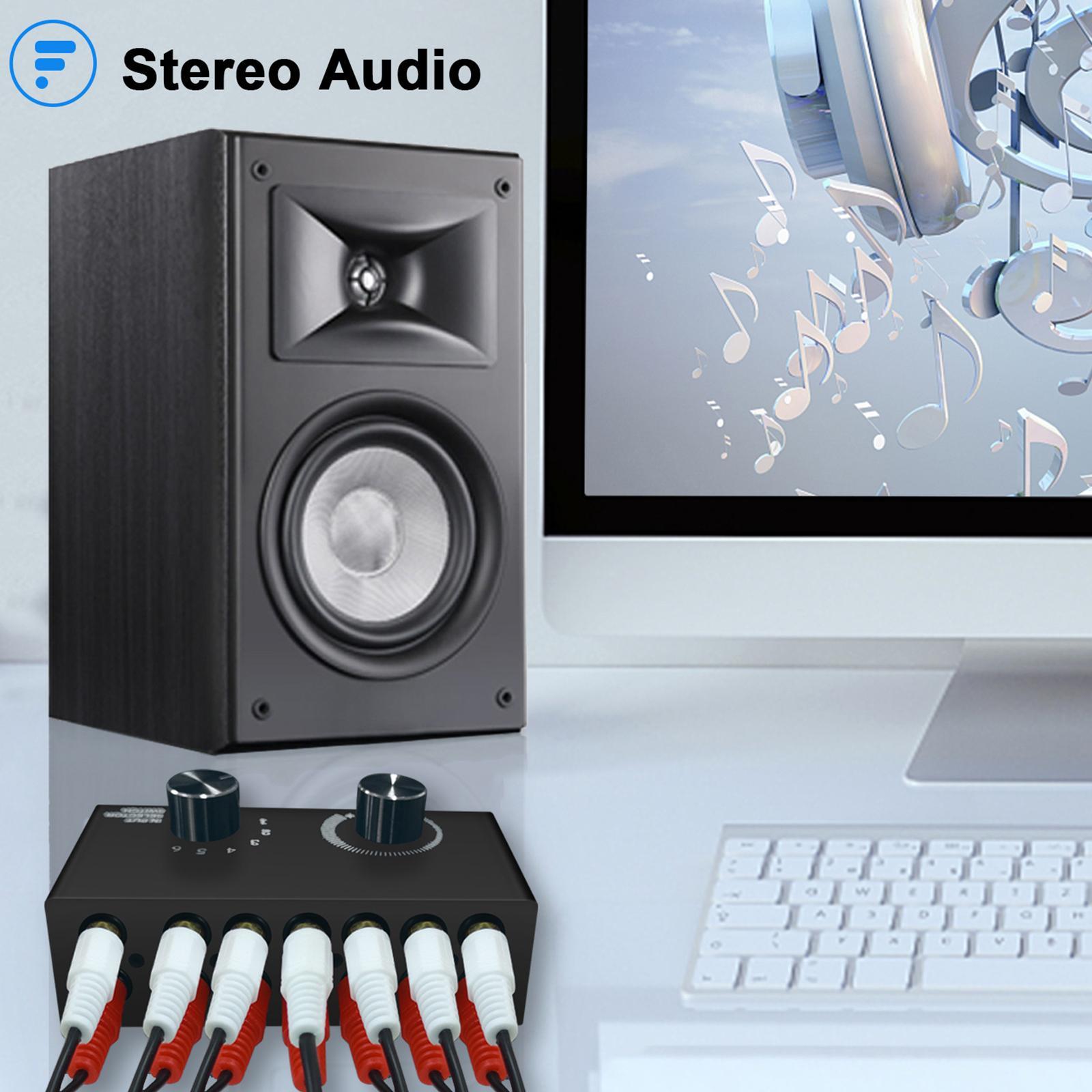 Audio L/R Channel Audio port Portable for Home Speakers