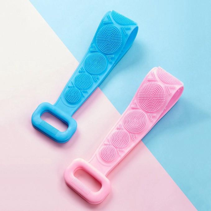 Dây chà kỳ cọ masssage gãi ngứa làm sạch da chết ở lưng đa năng hai mặt silicon |