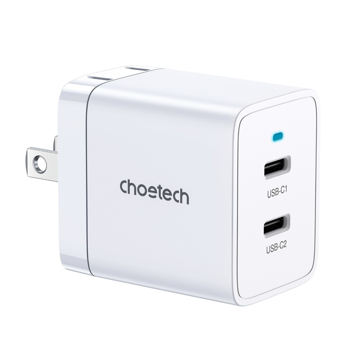 Adapter Củ Sạc Nhanh 40W Sạc 1 Cổng Type C 40W, 2 Cổng Type C 20W, PPS 25W, QC3.0 18W CHOETECH Q5006 Chuyên Cho iPhone, Samsung, iPad - Hàng Chính Hãng