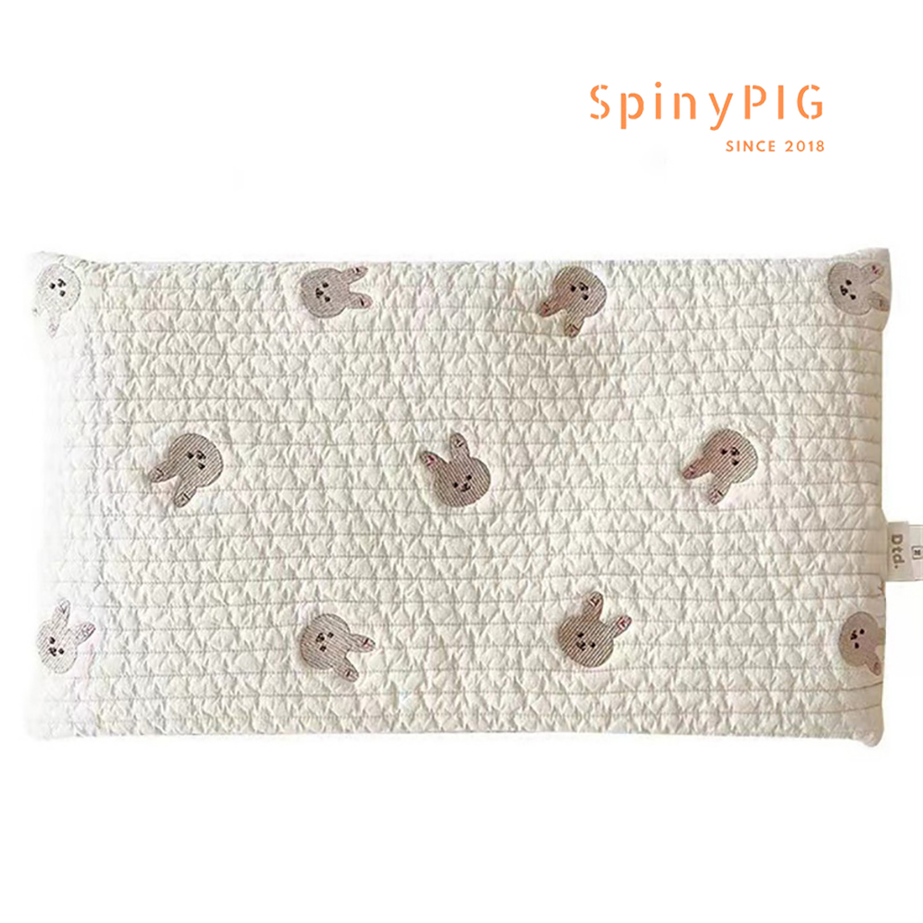 Gối cho bé 0-10 tuổi style Hàn Quốc cotton cao cấp họa tiết thêu mềm mát và thoáng khí
