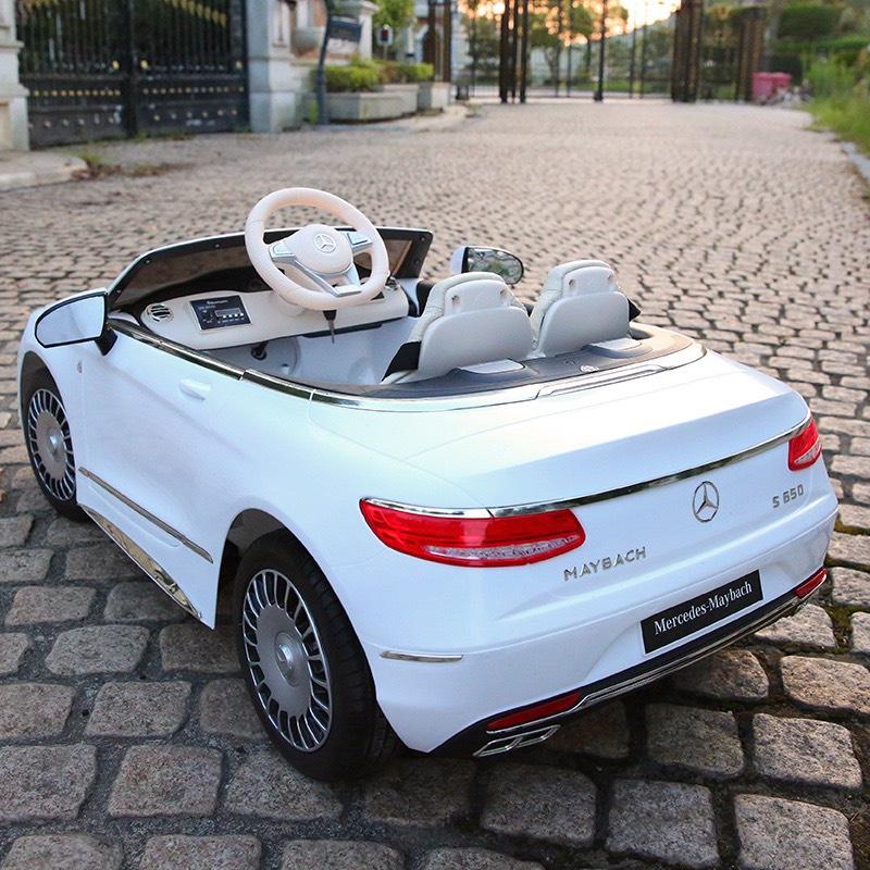 Ô tô điện trẻ em MERCEDES S650 ghế da sơn tĩnh điện 2 chỗ 4 động cơ