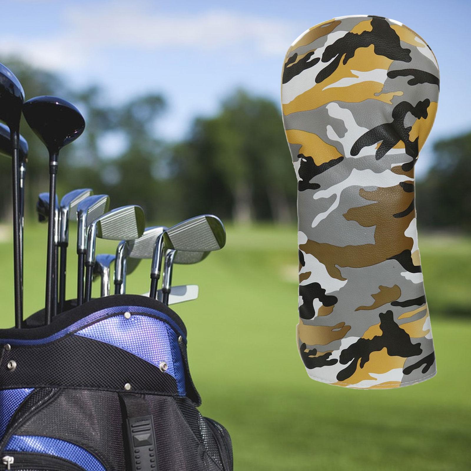 Golf Head Covers for Golf Clubs Golf Headcover Durable Scratch Resistant PU Golf Wood Headcovers for Golf Accessories Golfer Gift