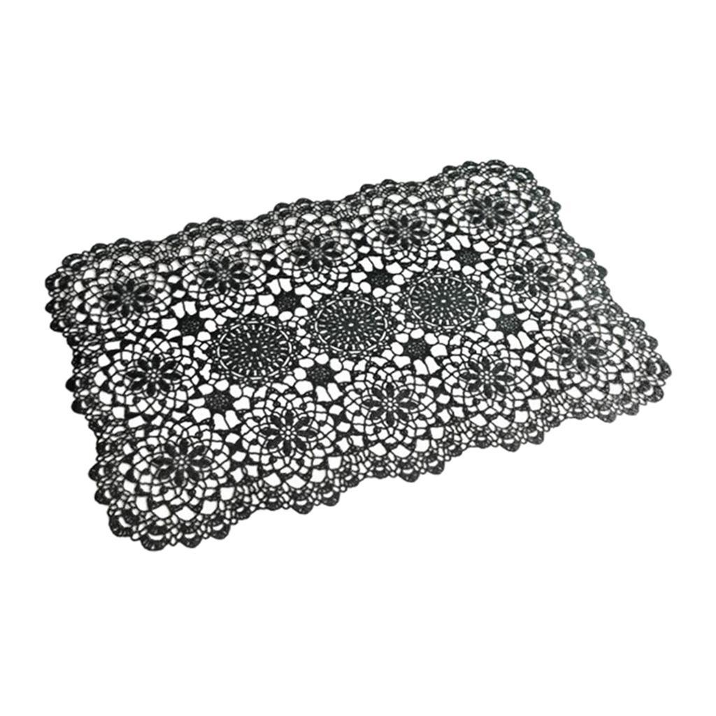Non Slip PVC Rectangle Placemat Place Mat Coaster Home Decor