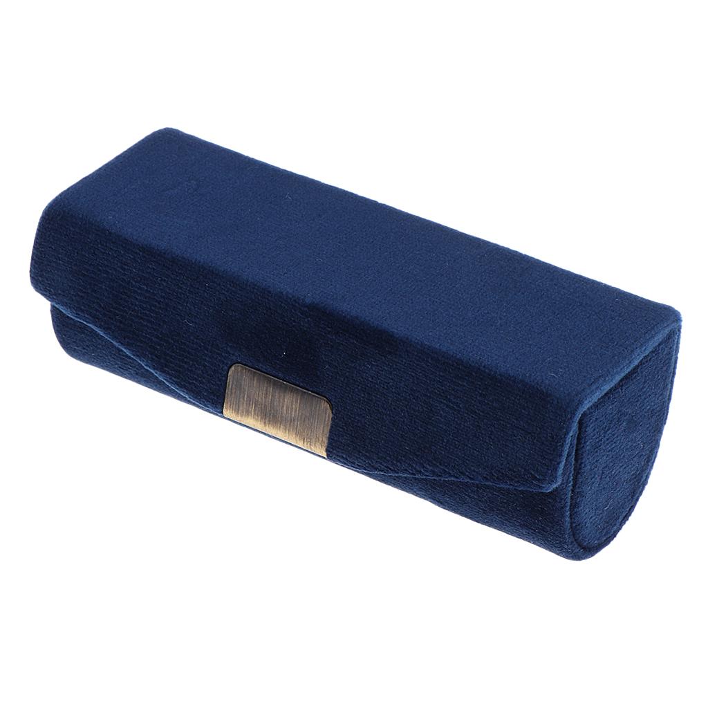2Pcs Velveteen Box Makeup Lipstick Case Jewelry Cosmetics Mirror Container