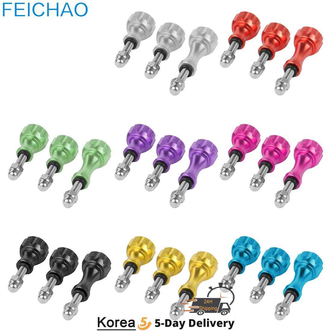 1x dài 2x ngắn m5 ngón tay cái vít nhôm hợp kim bu lông nut nut cho GoPro Hero 11 10 9 5 Max Insta360 cho máy ảnh hành động DJI OSMO