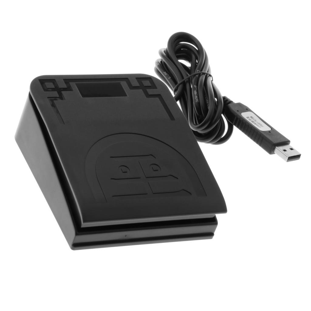 USB Foot Switch Action Pedal Control Keyboard Mouse Keystrokes for PC Laptop