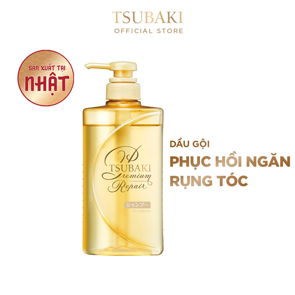 [Made in Japan] Dầu Gội TSUBAKI Phục Hồi Ngăn Rụng Tóc 490ml