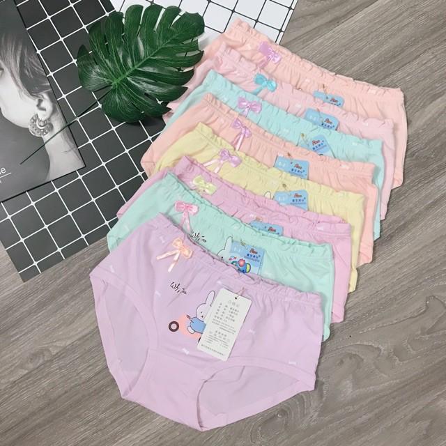 5 quần lót bé gái dạng chéo cotton 0795