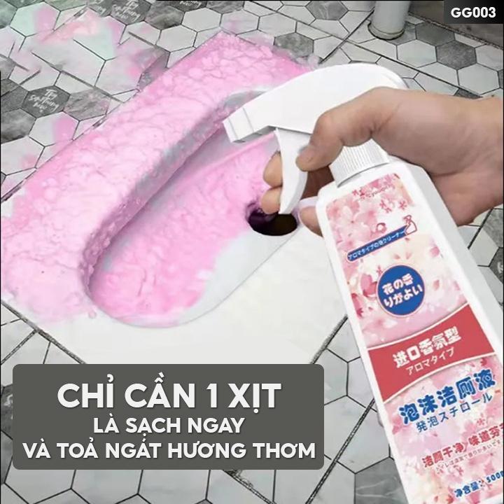 Chai Xịt Tẩy Rửa Bồn Cầu Nhà Vệ Sinh Làm Sạch Bóng Vòi Sen Hoặc Các Bề Mặt Inox Trong Toilet An Toàn Khi Xịt Dùng GG003