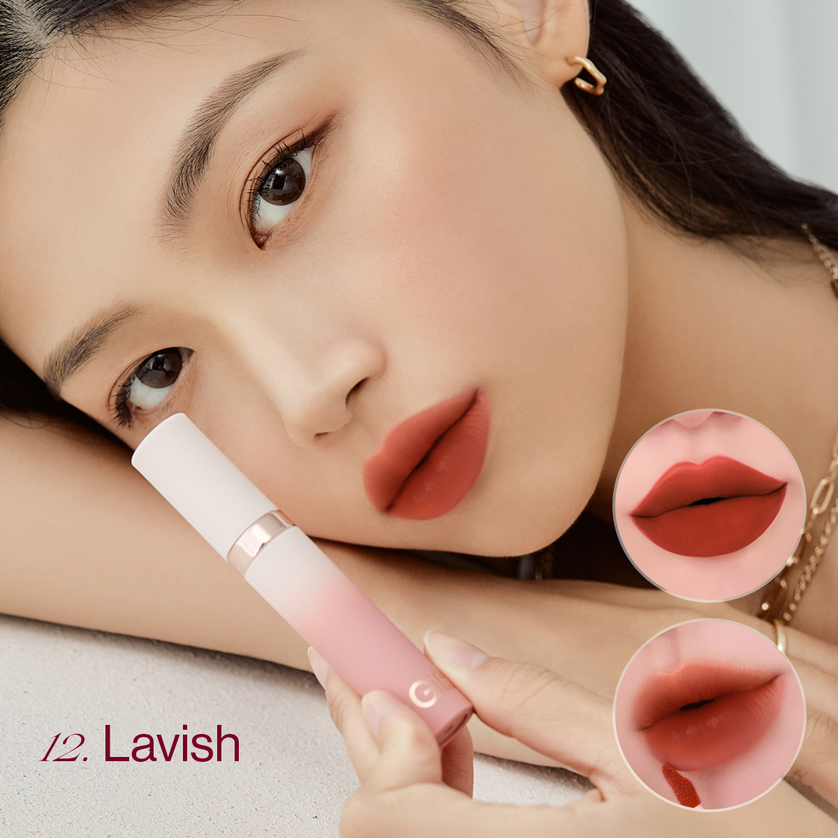 Son kem lì Gilaa long wear lip cream (5g) Rich Rosie Collection