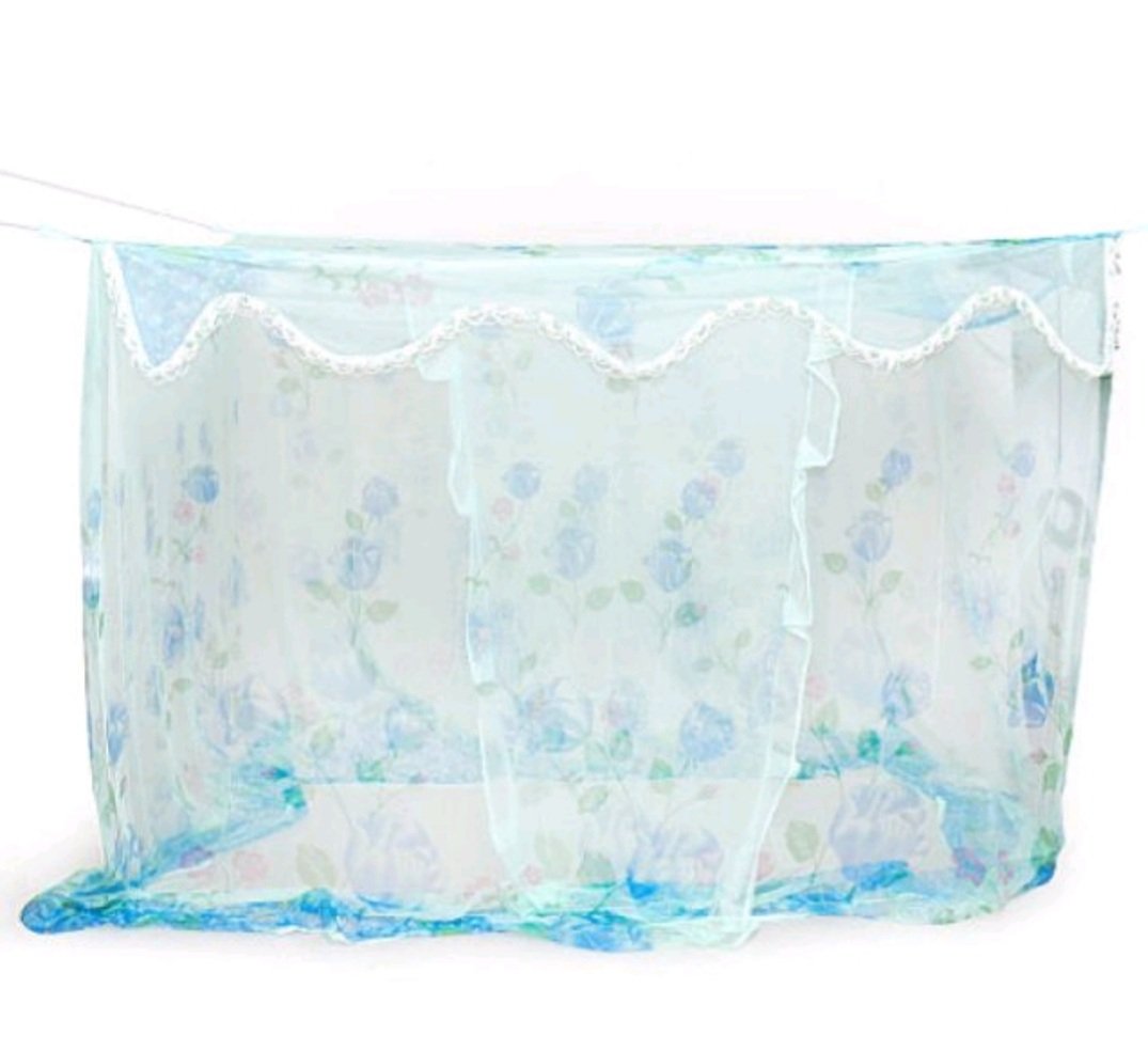 Mùng ngủ tuyn in bông 1m4x2m