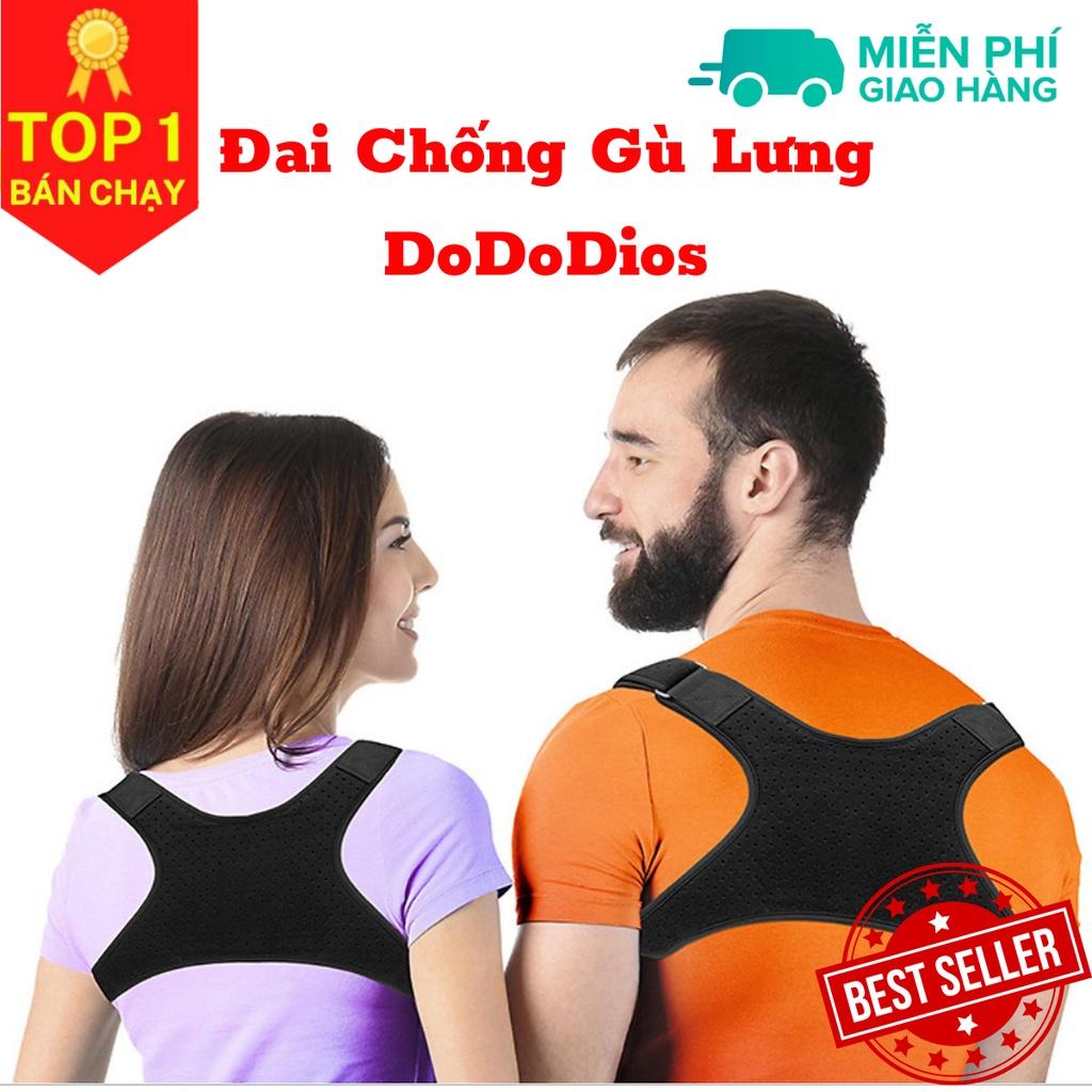 đai chống gù lưng DoDoDios mi03 Màu đen