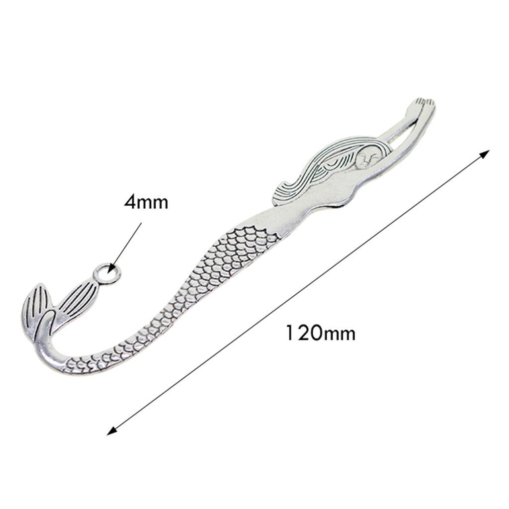 10x Mermaid Books Book With Hole Findings