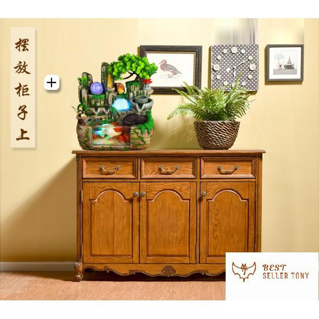 Hồ cá thác nước phong thủy có tạo khói cao cấp