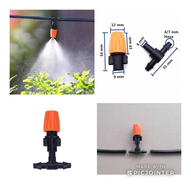 ĐẦU PHUN SƯƠNG 1 CỬA MÀU CAM hàng đẹp