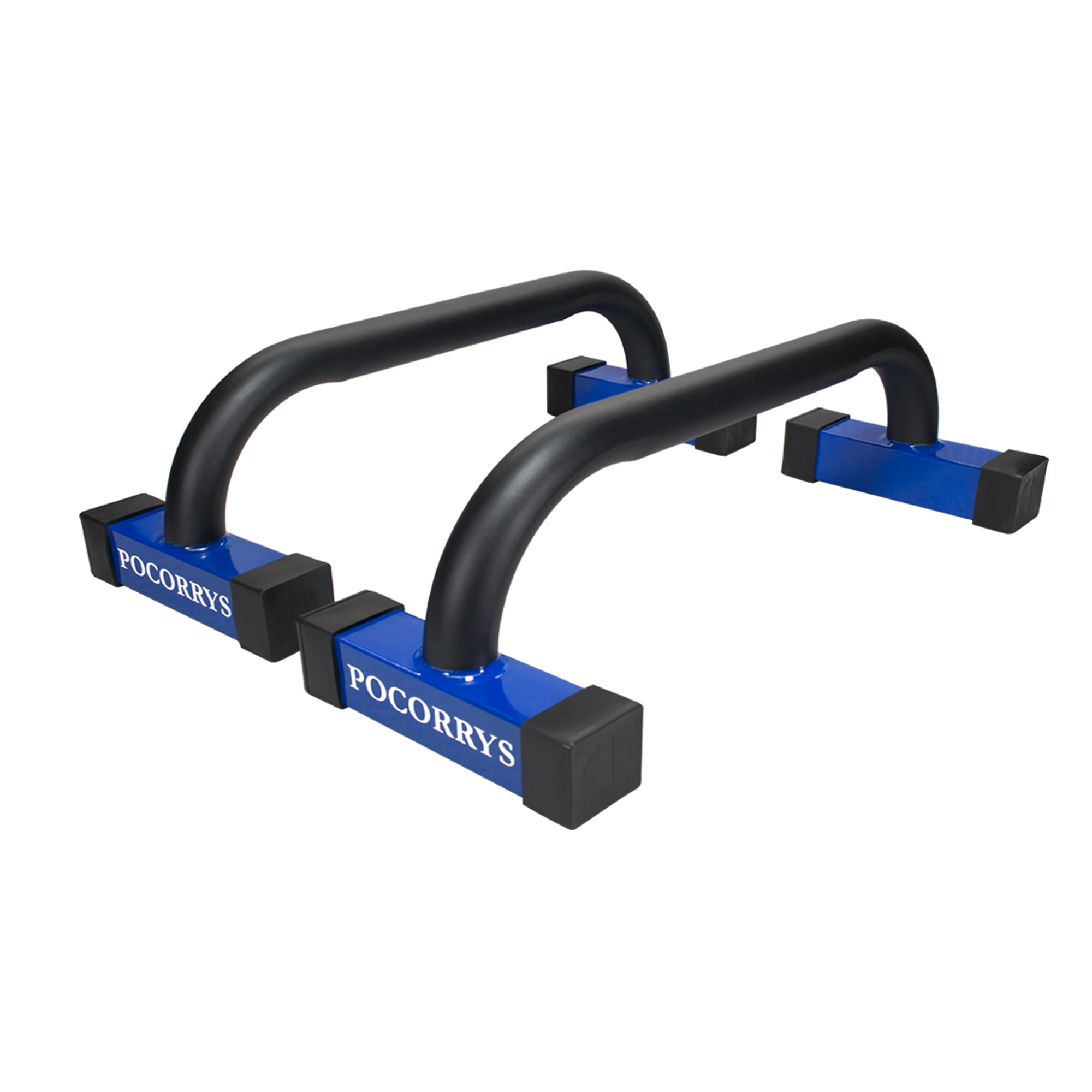 Dụng cụ chống đẩy, hít đất, Parallettes Push up cao 18cm Pocorrys PAP-08, Màu đen lam