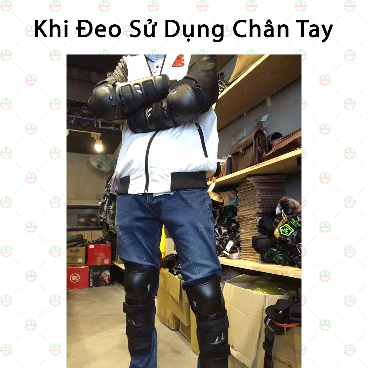Bộ Giáp Nhựa Bảo Hộ Chân Tay KhoNCC Hàng Chính Hãng - An Toàn Khi Thể Thao - Trên Những Nẻo Đường PDLVQ-GN-2001