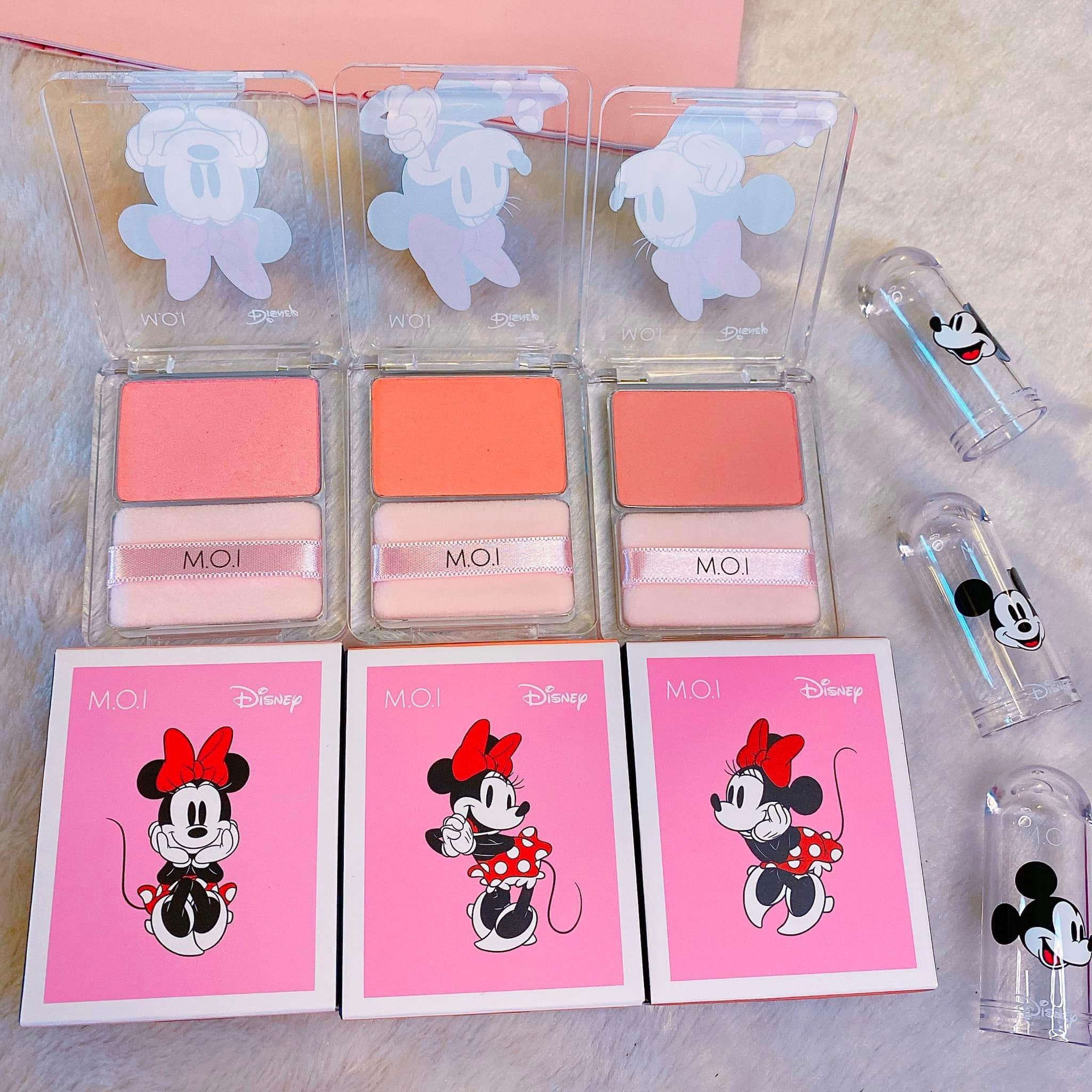 Phấn Má Hồng M.O.I Hồ Ngọc Hà Siêu Mịn Glowing Cheeks Hàn Quốc 3 Màu Siêu HOT M.O.I và Disney Hình Chuột Mickey