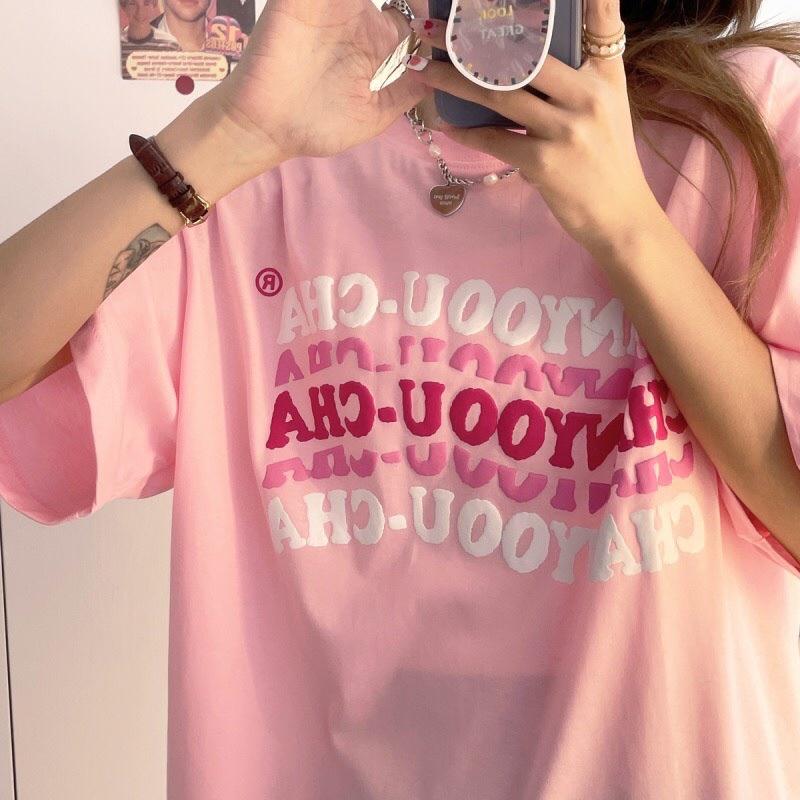 Hình ảnh Áo thun tay lỡ form rộng - phông nam nữ cotton oversize - T shirt Chanyoou b - 2N Unisex