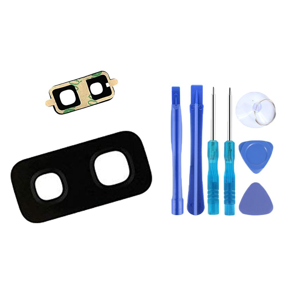 Back Rear Camera Flash Lens Glass Cover For S9 Plus With Tools