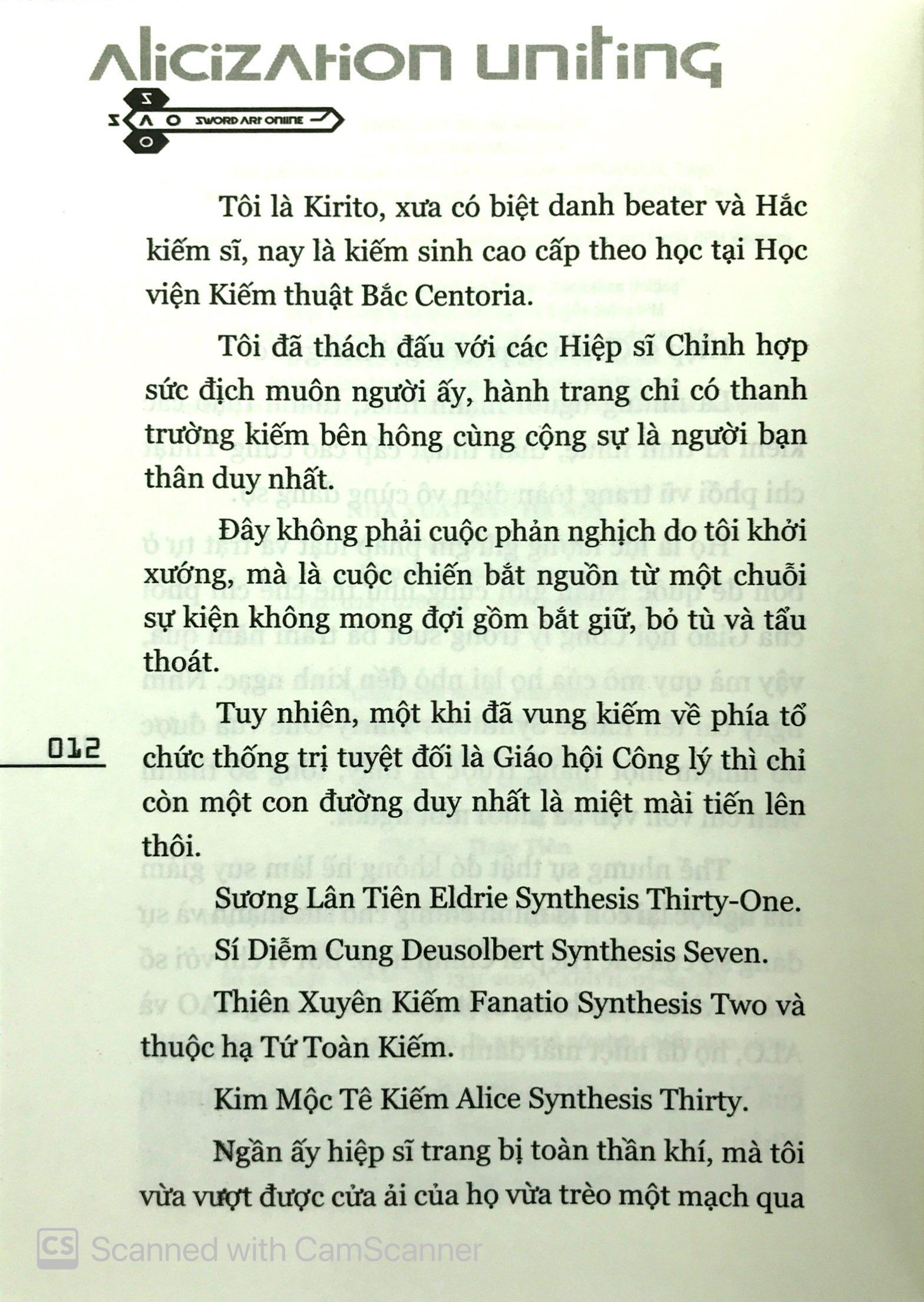 Sách Sword Art Online 014
