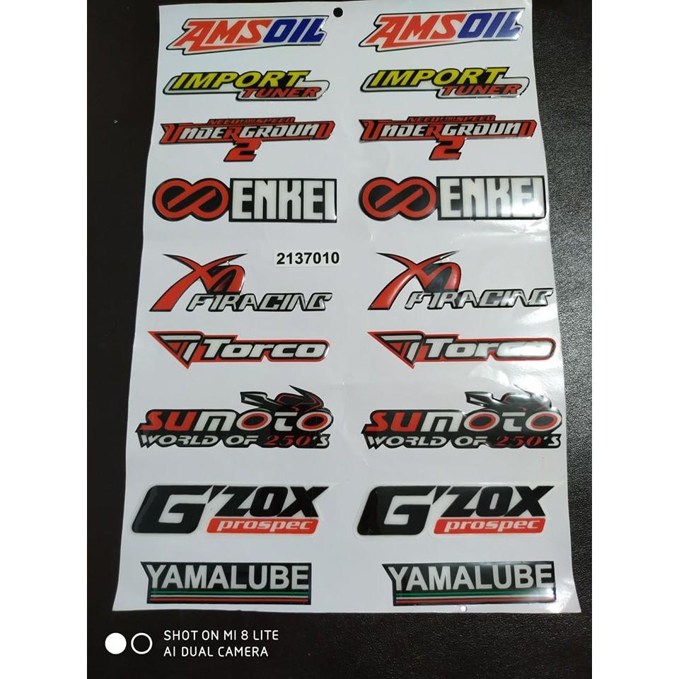 DDXM-V10-5 TEM NỔI, DECAL TRANG TRÍ XE, TEM DÁN XE MÁY, STICKER NỔI