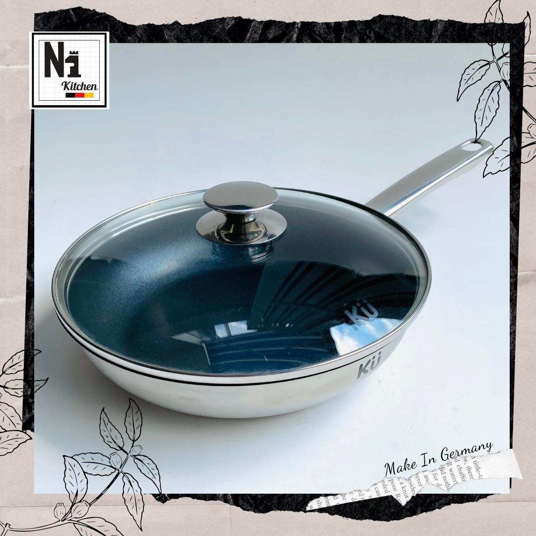 Bộ nồi inox KUCHEN, Hàn Quốc, Bảo hành: 10 năm – Set 5 nồi - Hàng Chính Hãng