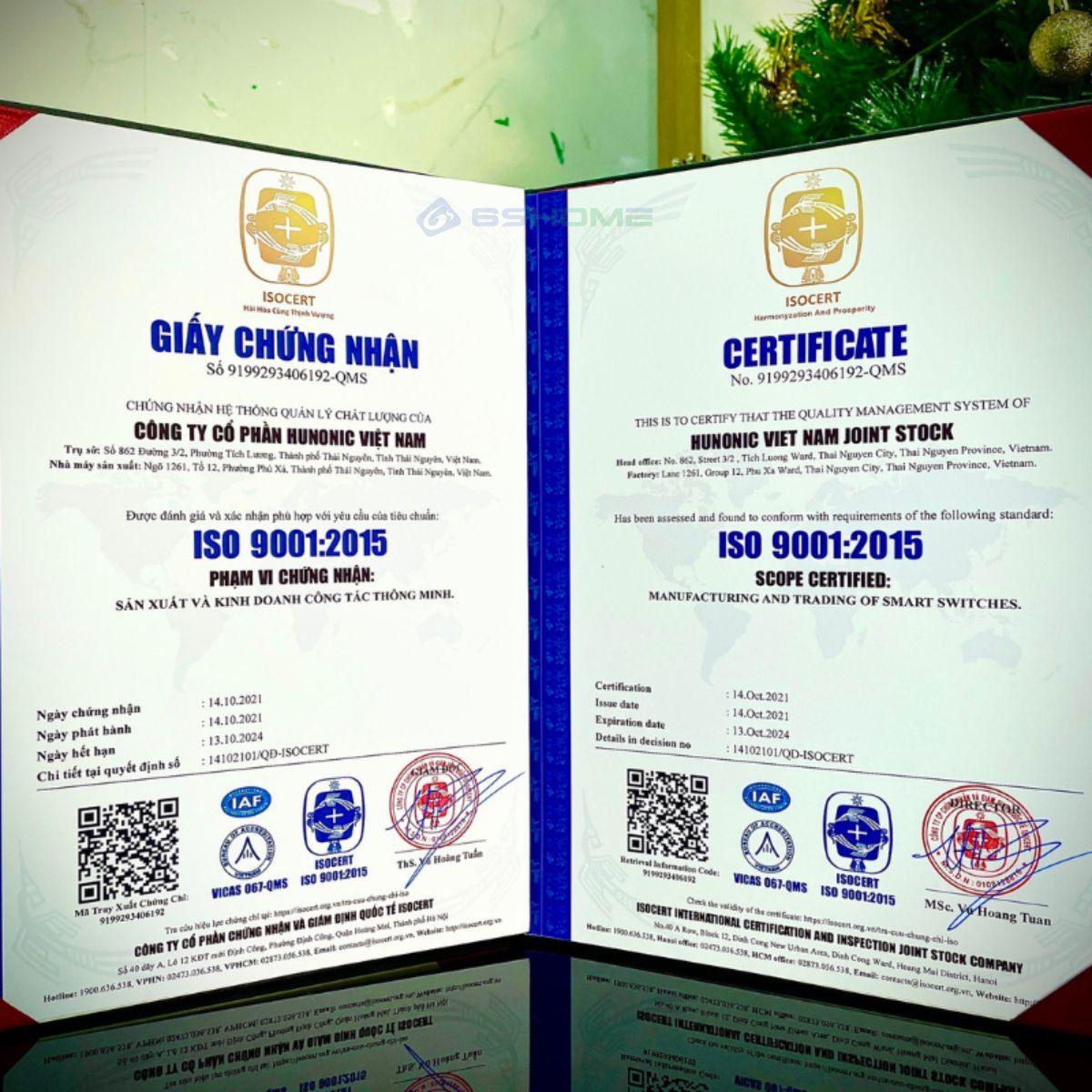 Đui Đèn Thông Minh WiFi Hunonic 500W, App Tiếng Việt, Điều Khiển Từ Xa Trên Điện Thoại, Hẹn Giờ, Điều Khiển Giọng Nói