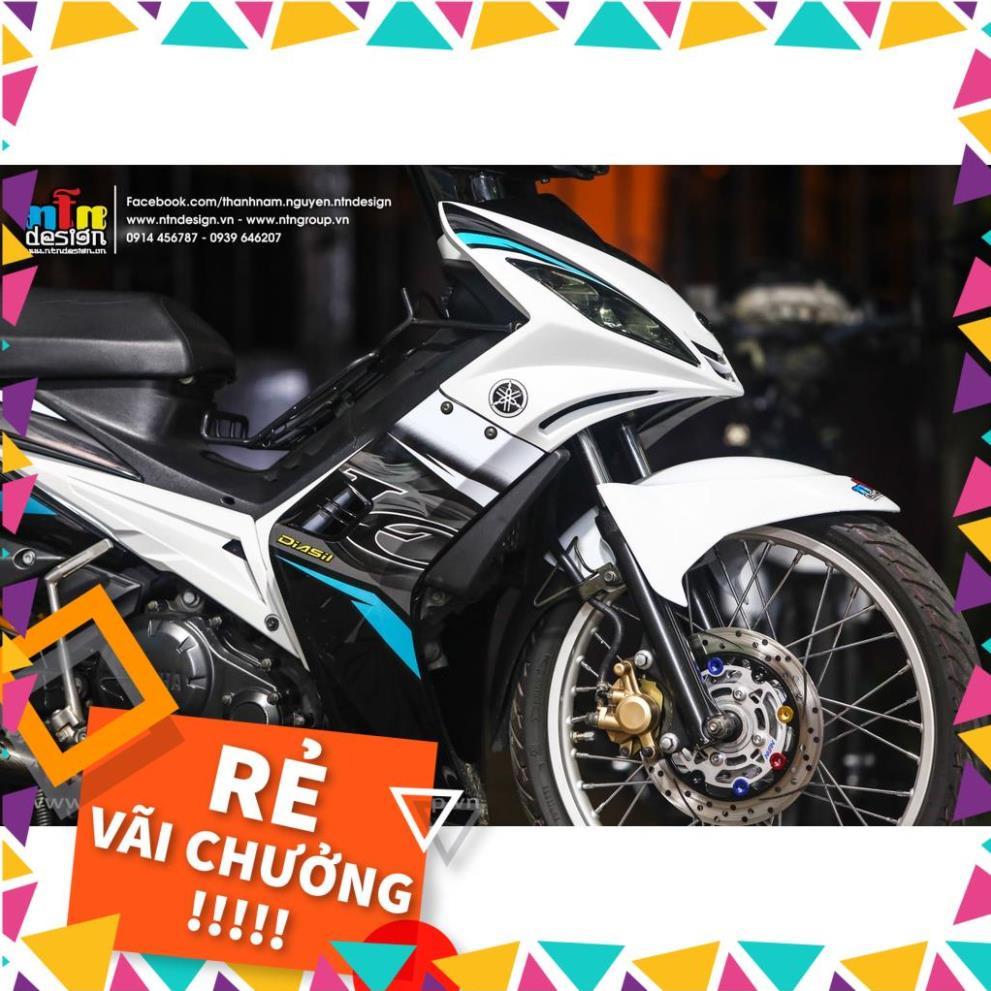 Tem Rời Exciter 2009 Mẫu Xanh Trắng Đen Chữ LC 135