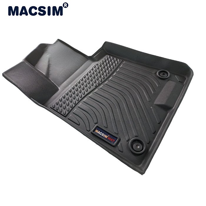 Thảm lót sàn xe ô tô KIA K5 2022 - chất liệu TPV thương hiệu Macsim màu đen