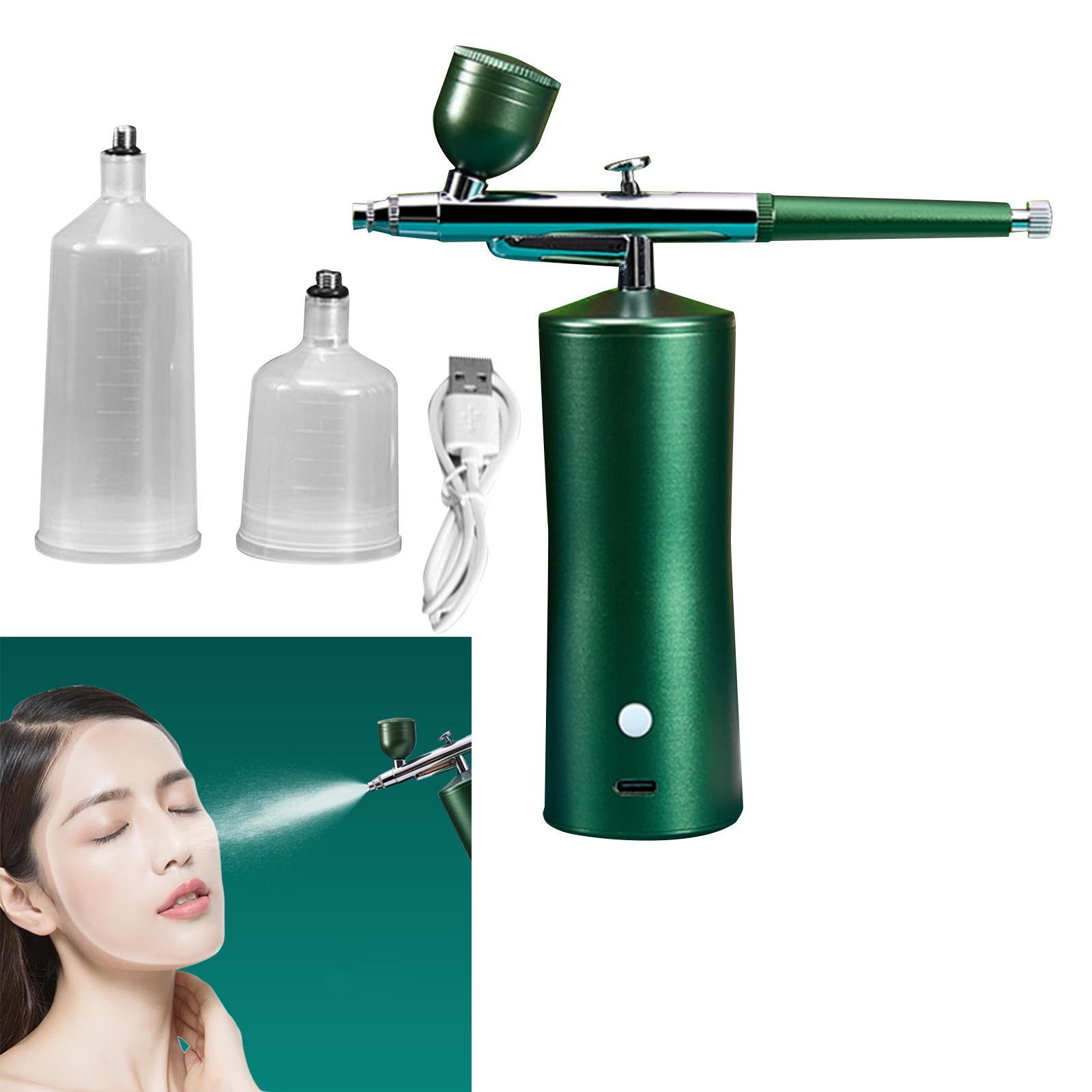 Air Brush Kit Portable Accessories Rechargeable Handheld Spray Pump for Home