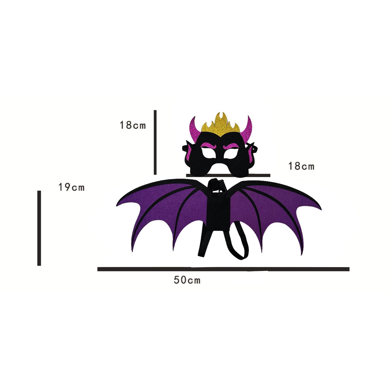 Kids Devil Costume Wing of Devil and Pretend Play Props Role Playing Costume Devil Costume Accessories for Stage Performance Cosplay Teens