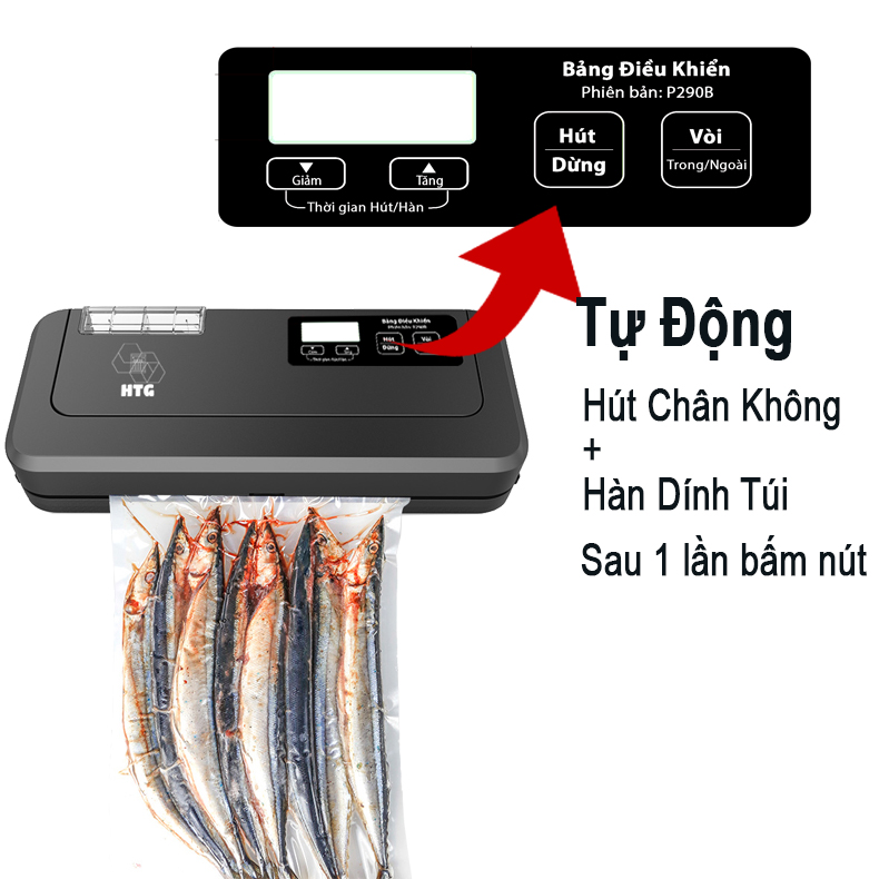 Máy hút chân không tự động không kén túi P290B Hàng Nhập Khẩu