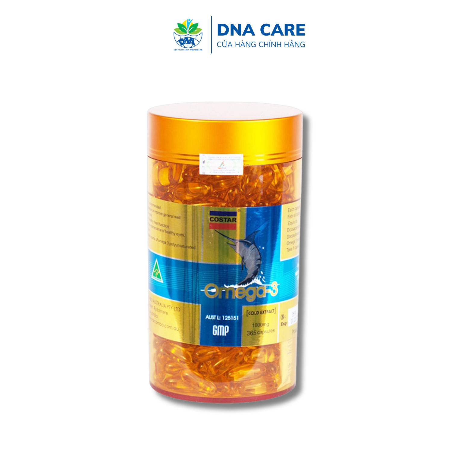 Viên uống dầu cá Omega 3 Costar hộp 100/365 viên