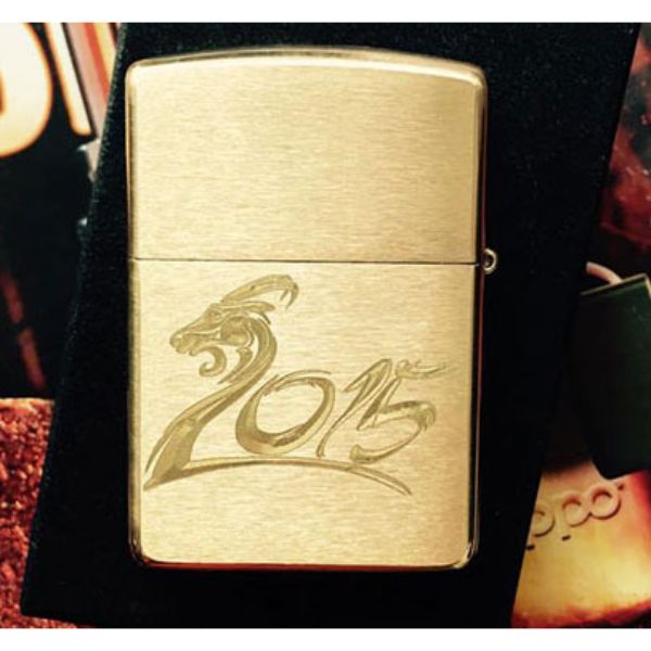 Bật Lửa Zippo khắc Dê 2015 – 204B.DE