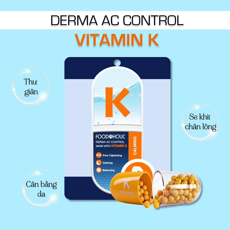 Combo Mix 10 Mặt Nạ Giấy Chăm Sóc Da Toàn Diện Foodaholic Derma Vitamin Mask 23g x 10