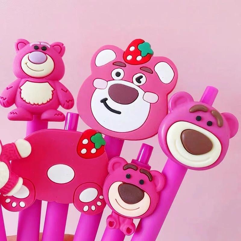 Set 7 chiếc bút đính hình gấu dâu lotso dễ thương