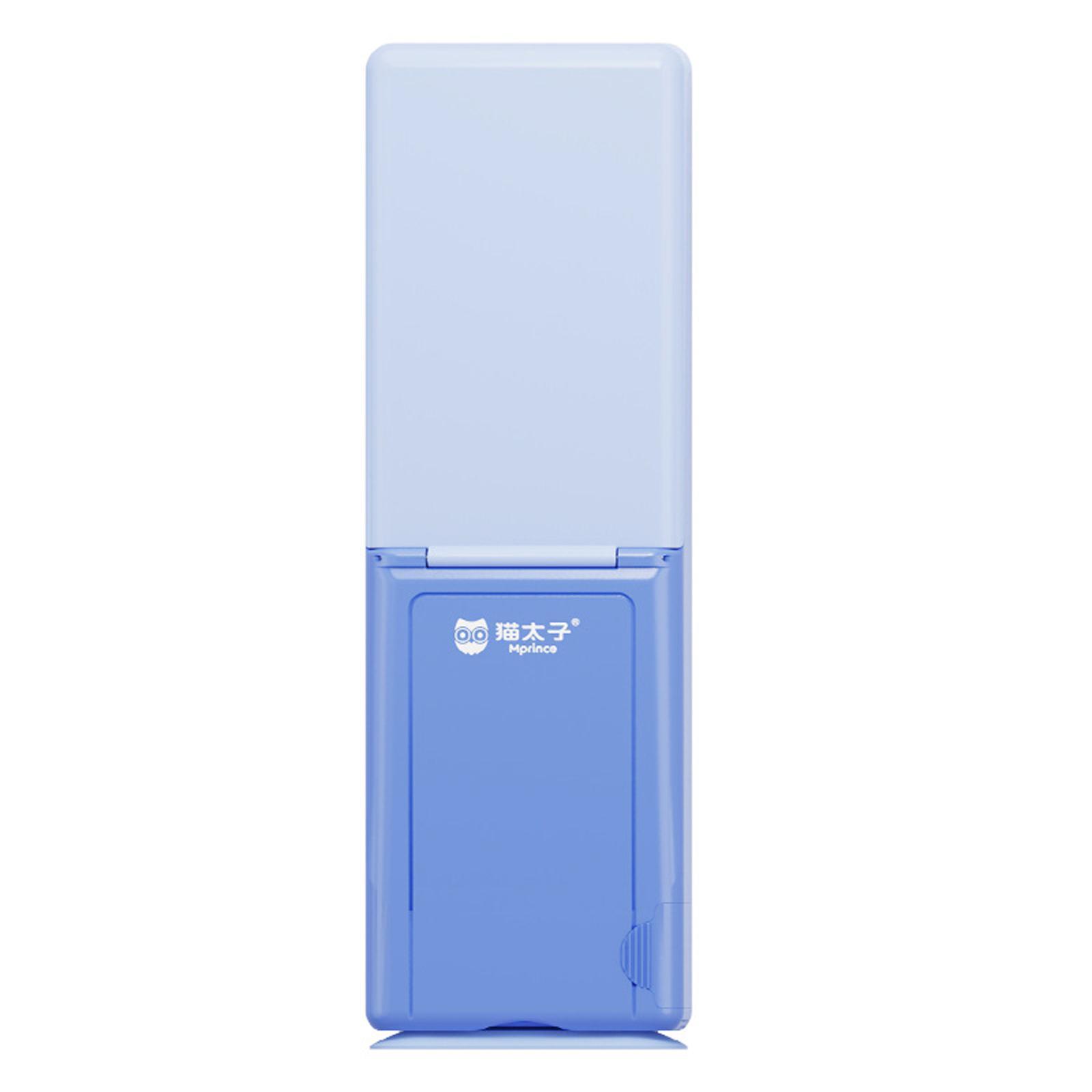 Pencil Holder Cosmetic Bag Strong Adsorption Odorless for Travel Women Blue