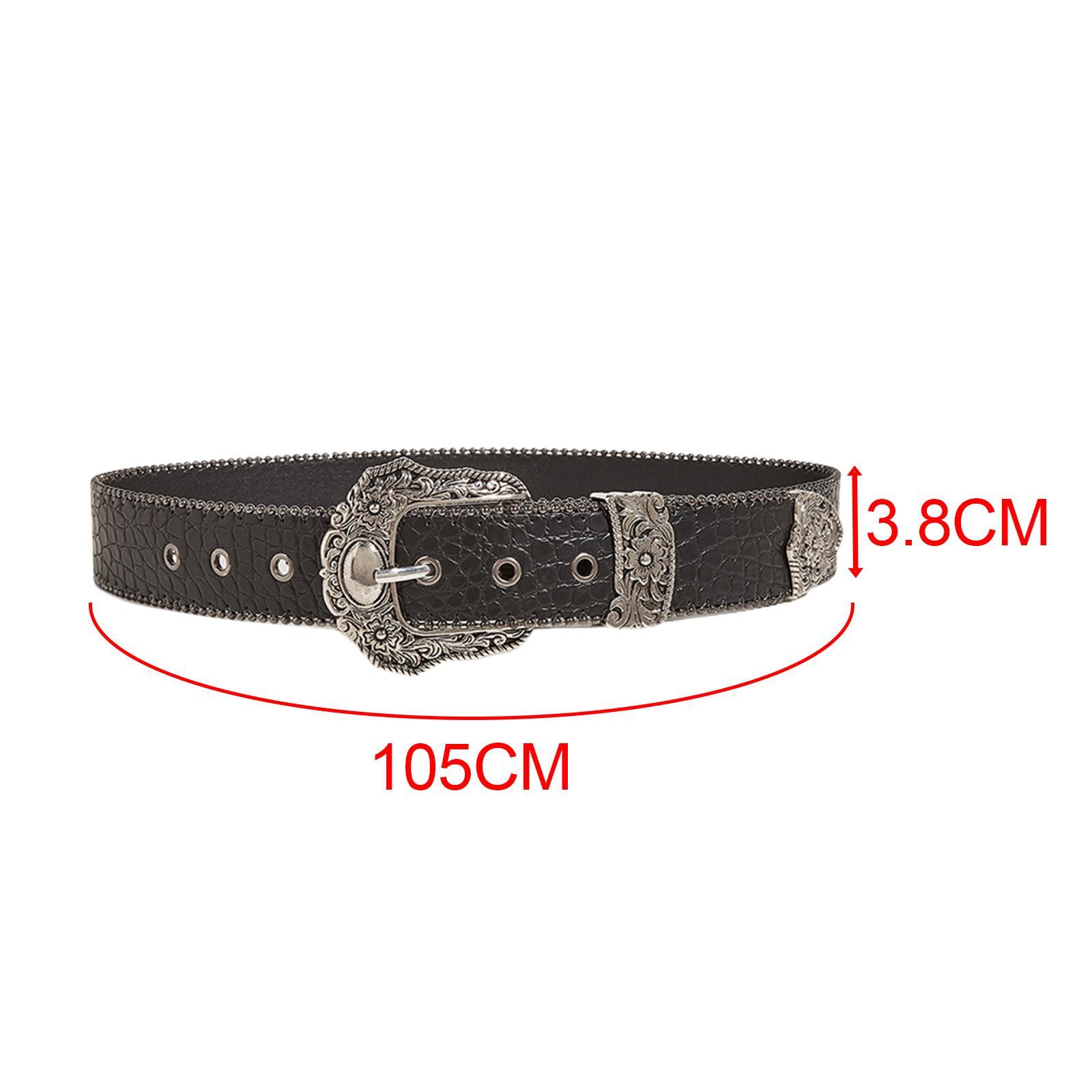 Vintage Style Waist Belt Adjustable Women Pin Buckle Belt for Party Coats