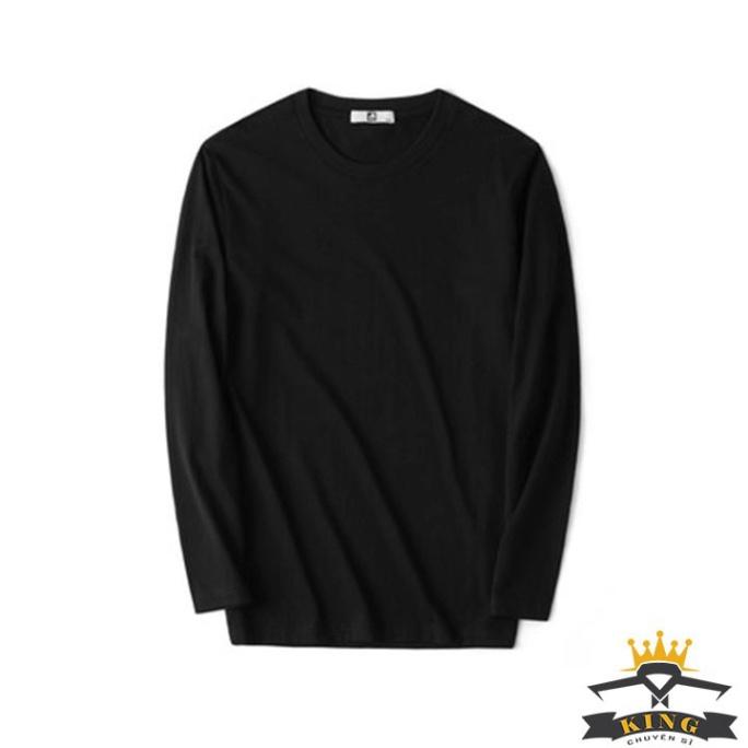 Áo thun tay dài nam KING vải cotton dáng ôm, mặc 4 mùa . co giãn tốt , thấm hút mồ hôi