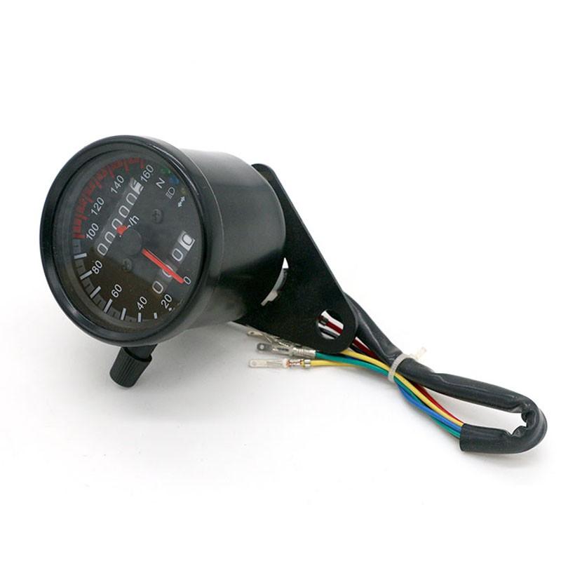 Bộ đồng hồ công tơ mét 2 khung kết hợp đèn LED 12V độc đáo dành cho xe mô tô