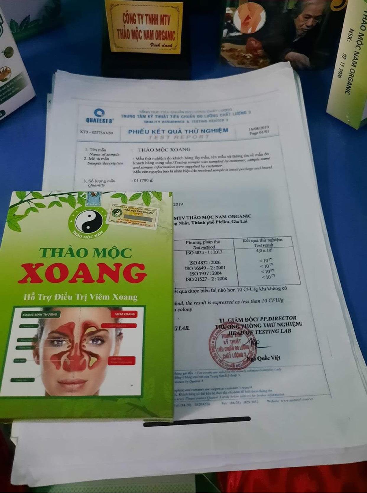 Combo 2 hộp Xoang của công ty Thảo mộc nam Organic